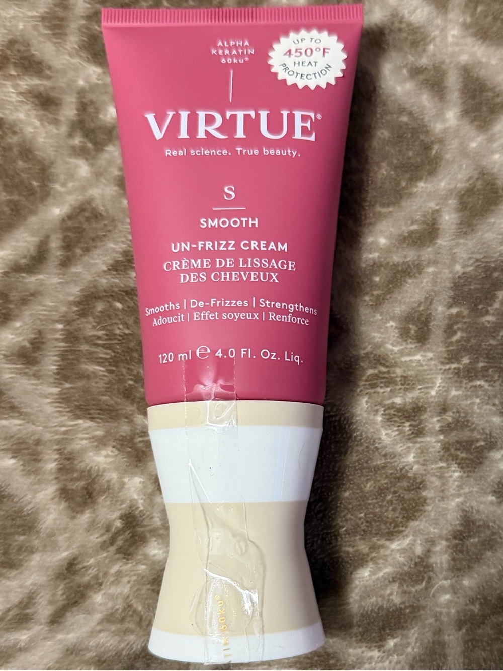 Virtue Smooth Un-Frizz Cream - Full Size 4 oz; retail $44 new/unopened